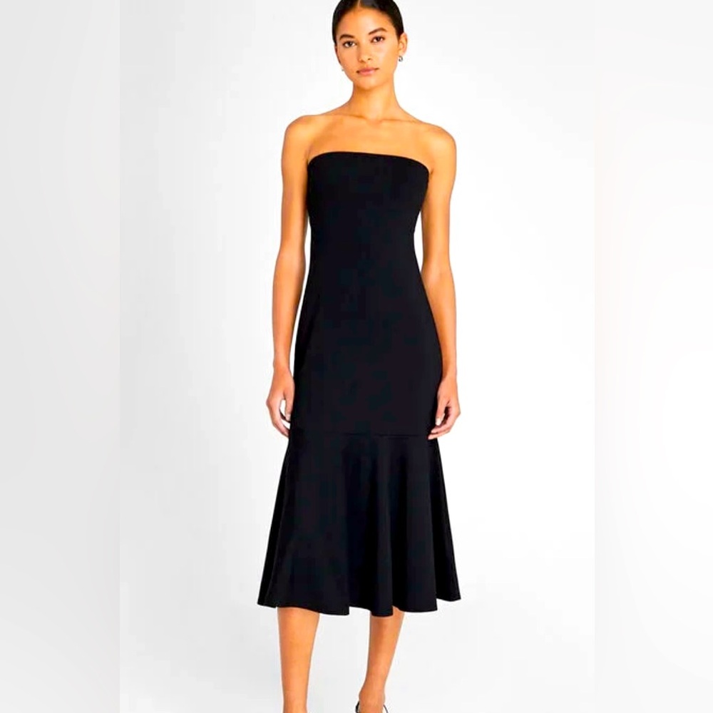 Club Monaco Fluted Strapless Dress NWT